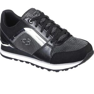 Concept 3 by Skechers Women's Lace-up Fashion Sneaker Black/Silver Size 10